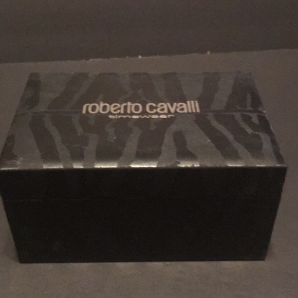 NWOT Real Diamond Roberto Cavalli Red Leather W - Picture 7 of 8